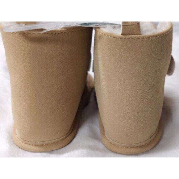 Carter's Baby Girl's 2 (3-6) Months Faux Fur Brown Fox Face Winter Booties - Picture 7 of 12